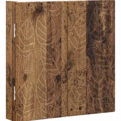 vidaXL Dartbord Kabinet DELFT Oud hout 52,5 x 10,5 x 53,5 cm