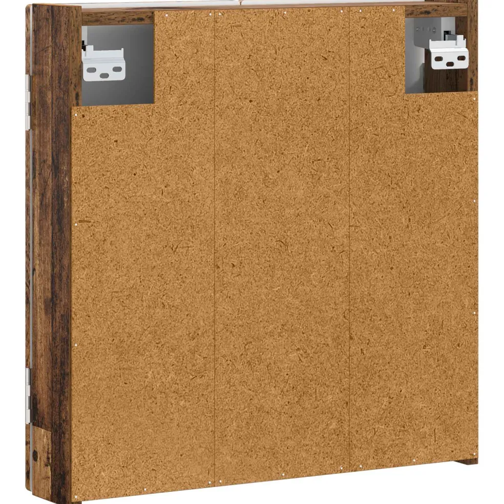 vidaXL Dartbord Kabinet DELFT Oud hout 52,5 x 10,5 x 53,5 cm