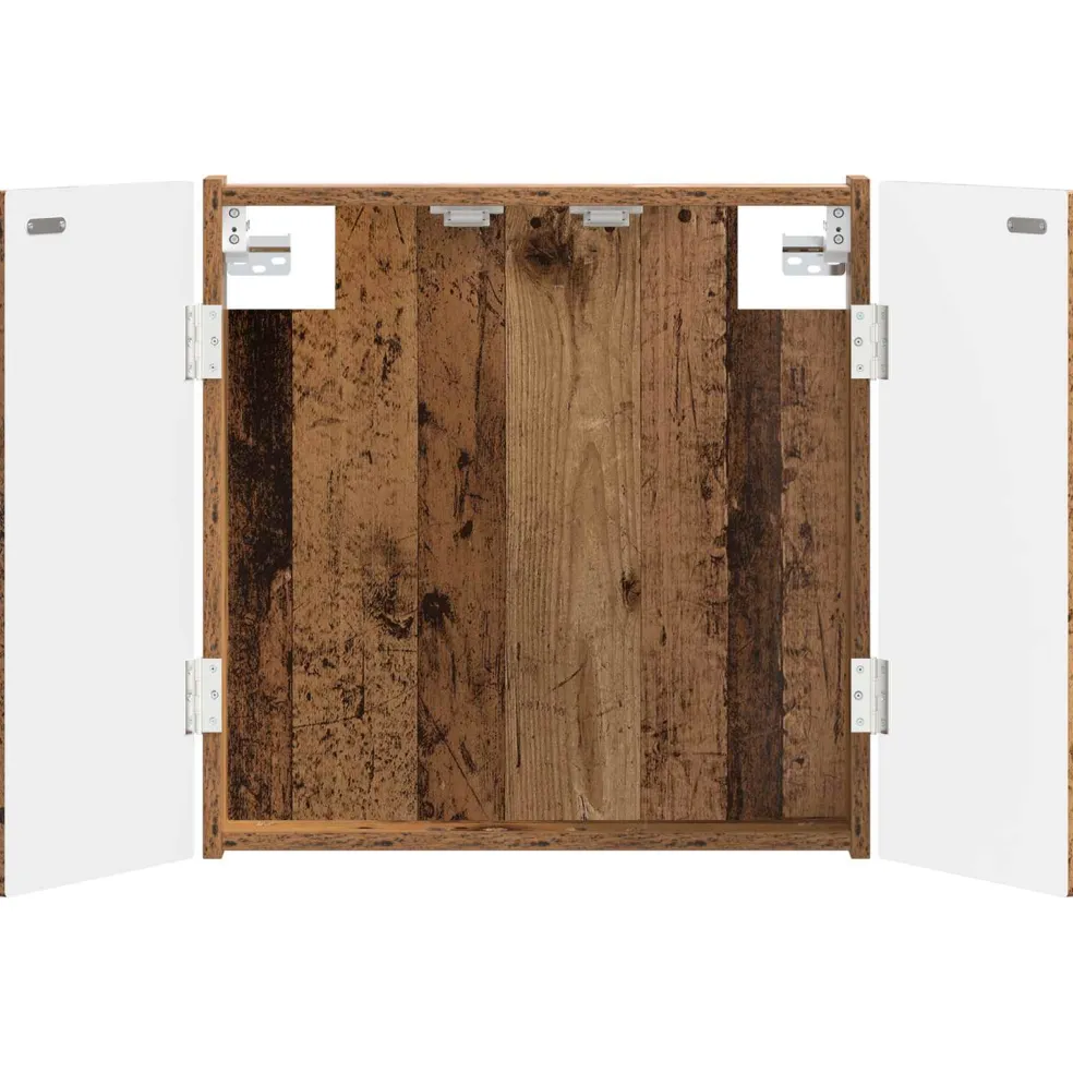 vidaXL Dartbord Kabinet DELFT Oud hout 52,5 x 10,5 x 53,5 cm