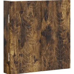 vidaXL Dartbord Kabinet DELFT Gerookt eiken 52,5 x 10,5 x 53,5 cm
