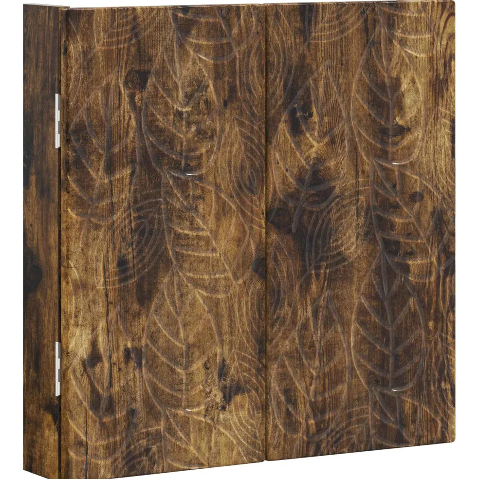 vidaXL Dartbord Kabinet DELFT Gerookt eiken 52,5 x 10,5 x 53,5 cm