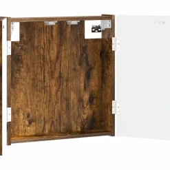vidaXL Dartbord Kabinet DELFT Gerookt eiken 52,5 x 10,5 x 53,5 cm