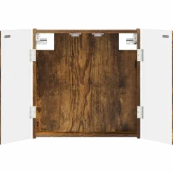 vidaXL Dartbord Kabinet DELFT Gerookt eiken 52,5 x 10,5 x 53,5 cm