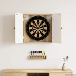 vidaXL Dartbord Kabinet EDE Artisanaal eiken 52,5 x 10,5 x 53,5 cm