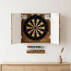 vidaXL Dartbord Kabinet EDE Gerookt eiken 52,5 x 10,5 x 53,5 cm