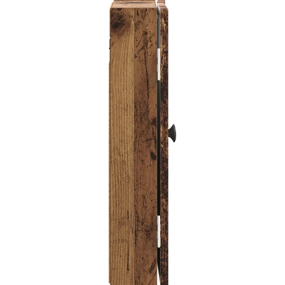 vidaXL Dartbord Kabinet EDE Oud hout 52,5 x 10,5 x 53,5 cm
