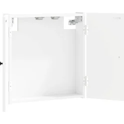 vidaXL Dartbord Kabinet EDE Wit 52,5 x 10,5 x 53,5 cm Bewerkt hout