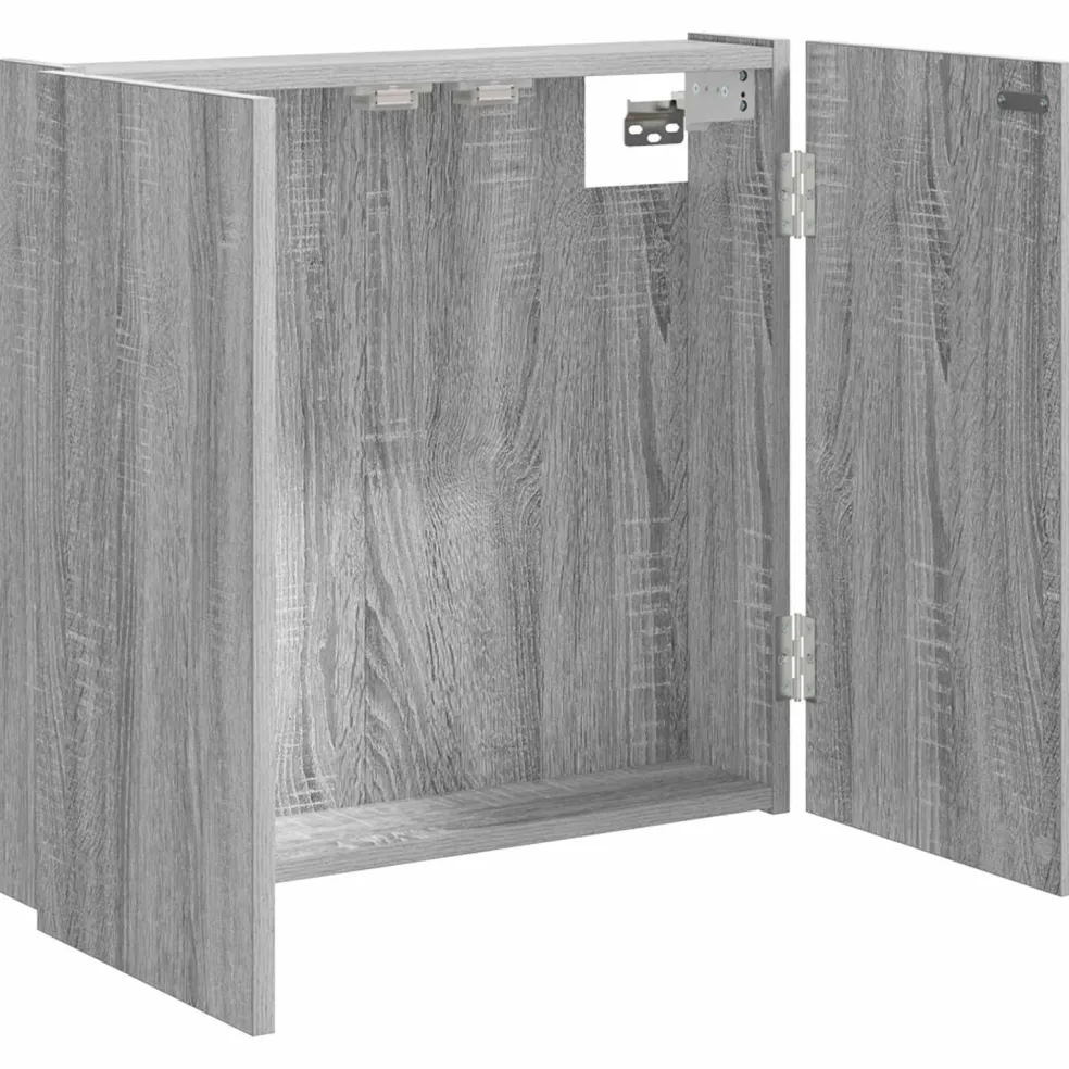 vidaXL Dartbord Kabinet Grijs Sonoma 56 x 12 x 53,5 cm Bewerkt hout