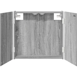 vidaXL Dartbord Kabinet Grijs Sonoma 56 x 12 x 53,5 cm Bewerkt hout
