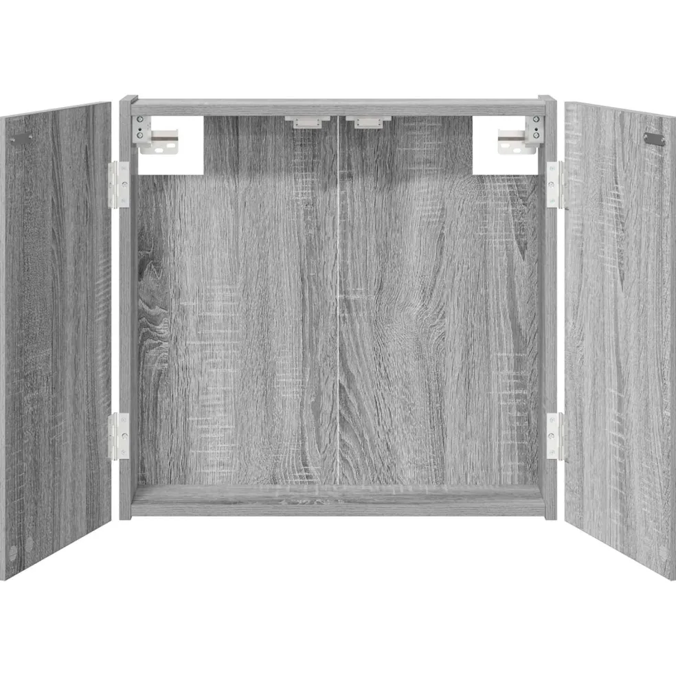 vidaXL Dartbord Kabinet Grijs Sonoma 56 x 12 x 53,5 cm Bewerkt hout