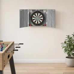 vidaXL Dartbord Kabinet Grijs Sonoma 56 x 12 x 53,5 cm Bewerkt hout