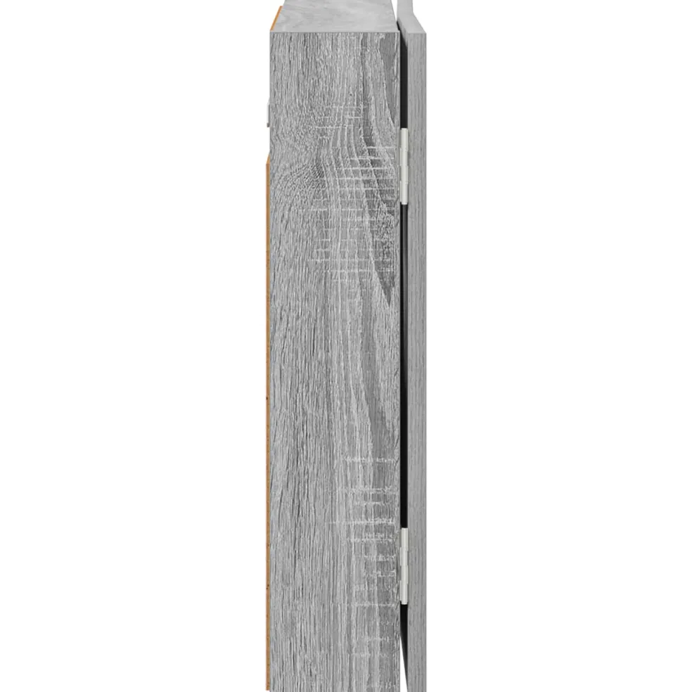 vidaXL Dartbord Kabinet Grijs Sonoma 56 x 12 x 53,5 cm Bewerkt hout