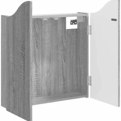 vidaXL Dartbord Kabinet Grijs Sonoma 56 x 12 x 63 cm Bewerkt hout