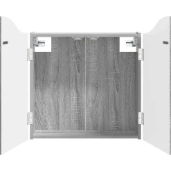 vidaXL Dartbord Kabinet Grijs Sonoma 56 x 12 x 63 cm Bewerkt hout