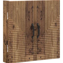 vidaXL Dartbord Kabinet HAARLEM Oud hout 52,5 x 10,5 x 53,5 cm
