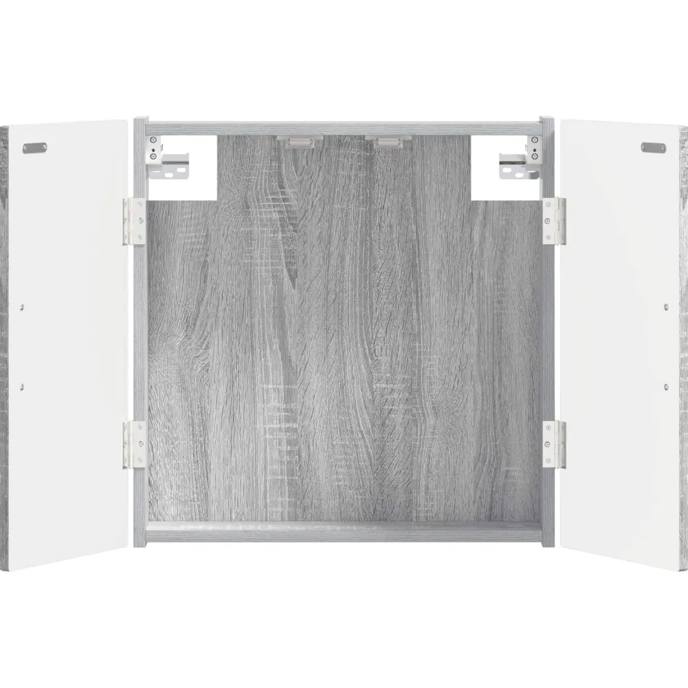 vidaXL Dartbord Kabinet HAARLEM Grijs Sonoma 52,5 x 10,5 x 53,5 cm