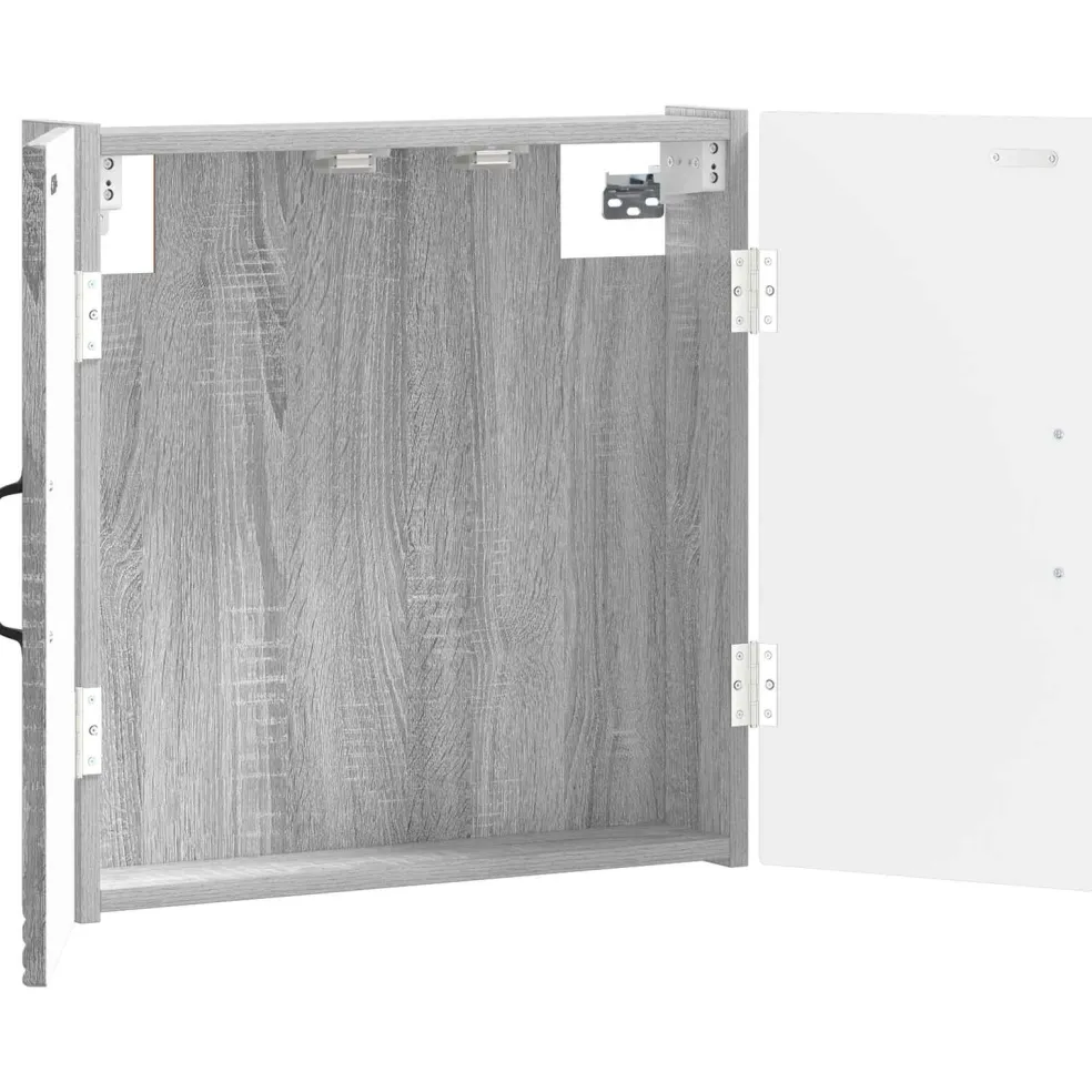 vidaXL Dartbord Kabinet HAARLEM Grijs Sonoma 52,5 x 10,5 x 53,5 cm