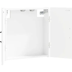 vidaXL Dartbord Kabinet HAARLEM Wit 52,5 x 10,5 x 53,5 cm Bewerkt hout