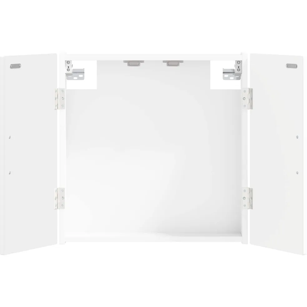 vidaXL Dartbord Kabinet HAARLEM Wit 52,5 x 10,5 x 53,5 cm Bewerkt hout
