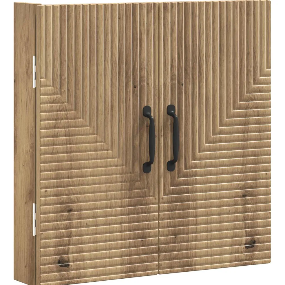 vidaXL Dartbord Kabinet HAARLEM Artisanaal eiken 52,5 x 10,5 x 53,5 cm