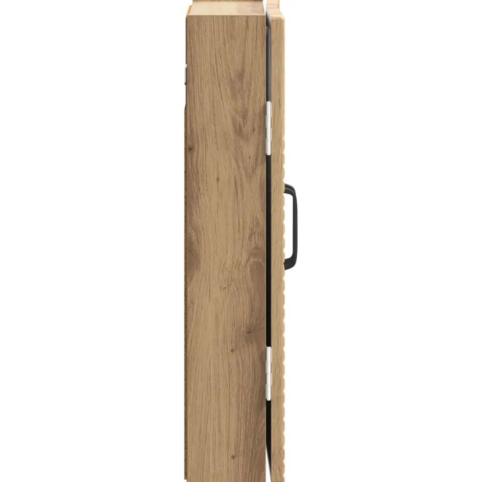 vidaXL Dartbord Kabinet HAARLEM Artisanaal eiken 52,5 x 10,5 x 53,5 cm