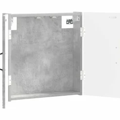 vidaXL Dartbord Kabinet HAARLEM Betongrijs 52,5 x 10,5 x 53,5 cm