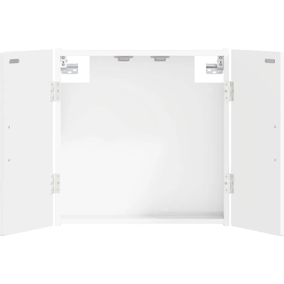 vidaXL Dartbord Kabinet HAARLEM Hoogglans Wit 52,5 x 10,5 x 53,5 cm