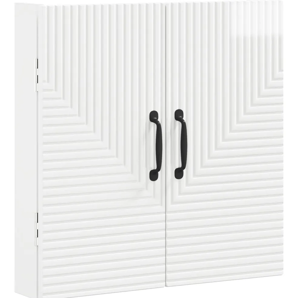 vidaXL Dartbord Kabinet HAARLEM Hoogglans Wit 52,5 x 10,5 x 53,5 cm