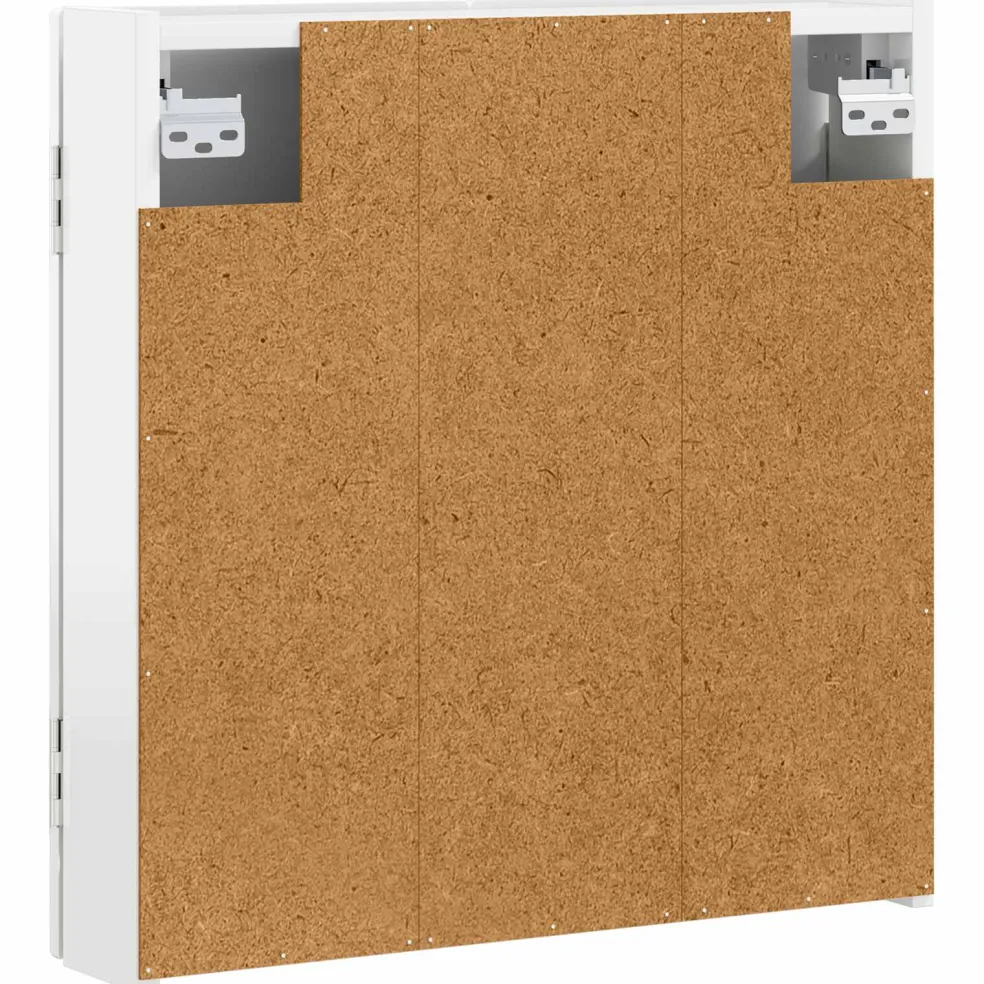 vidaXL Dartbord Kabinet HAARLEM Hoogglans Wit 52,5 x 10,5 x 53,5 cm