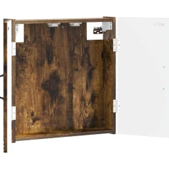 vidaXL Dartbord Kabinet HAARLEM Gerookt eiken 52,5 x 10,5 x 53,5 cm