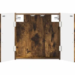 vidaXL Dartbord Kabinet HAARLEM Gerookt eiken 52,5 x 10,5 x 53,5 cm