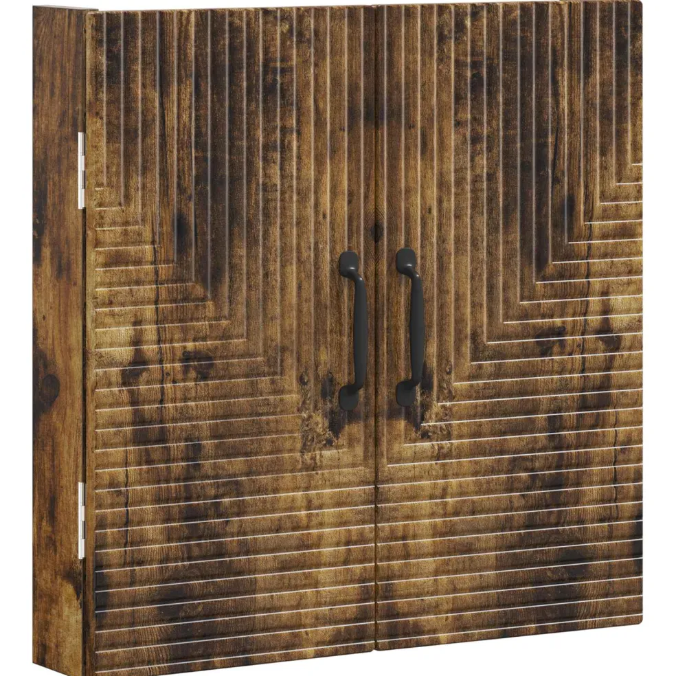 vidaXL Dartbord Kabinet HAARLEM Gerookt eiken 52,5 x 10,5 x 53,5 cm