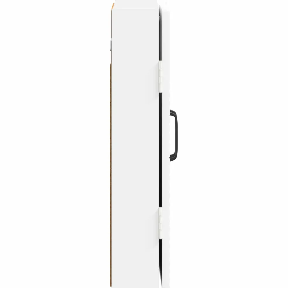 vidaXL Dartbord Kabinet HOORN Wit 52,5 x 10,5 x 53,5 cm Bewerkt hout