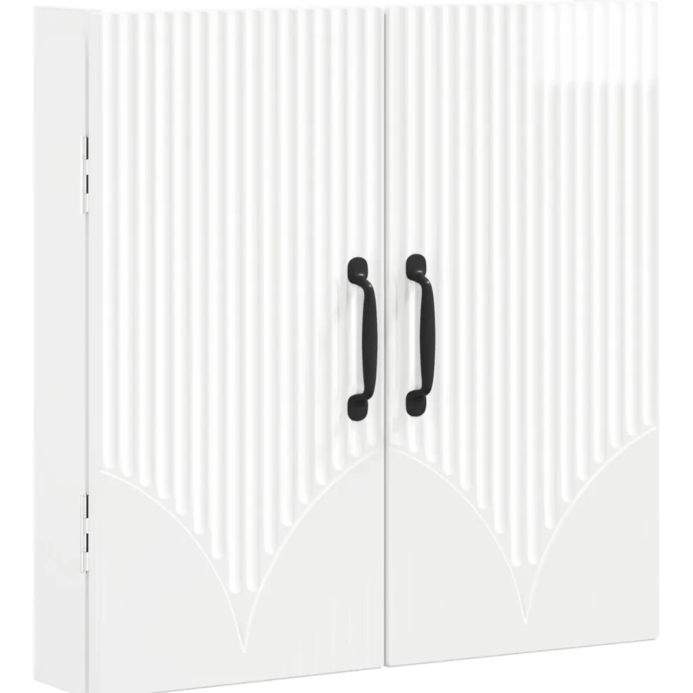 vidaXL Dartbord Kabinet HOORN Hoogglans Wit 52,5 x 10,5 x 53,5 cm
