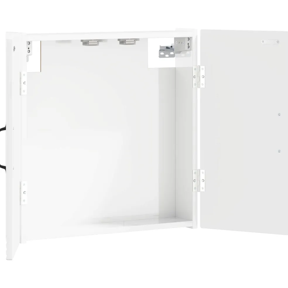 vidaXL Dartbord Kabinet HOORN Hoogglans Wit 52,5 x 10,5 x 53,5 cm