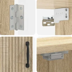 vidaXL Dartbord Kabinet HOORN Sonoma Eiken 52,5 x 10,5 x 53,5 cm