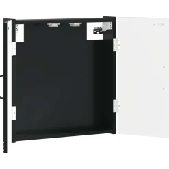 vidaXL Dartbord Kabinet HOORN Zwart 52,5 x 10,5 x 53,5 cm Bewerkt hout