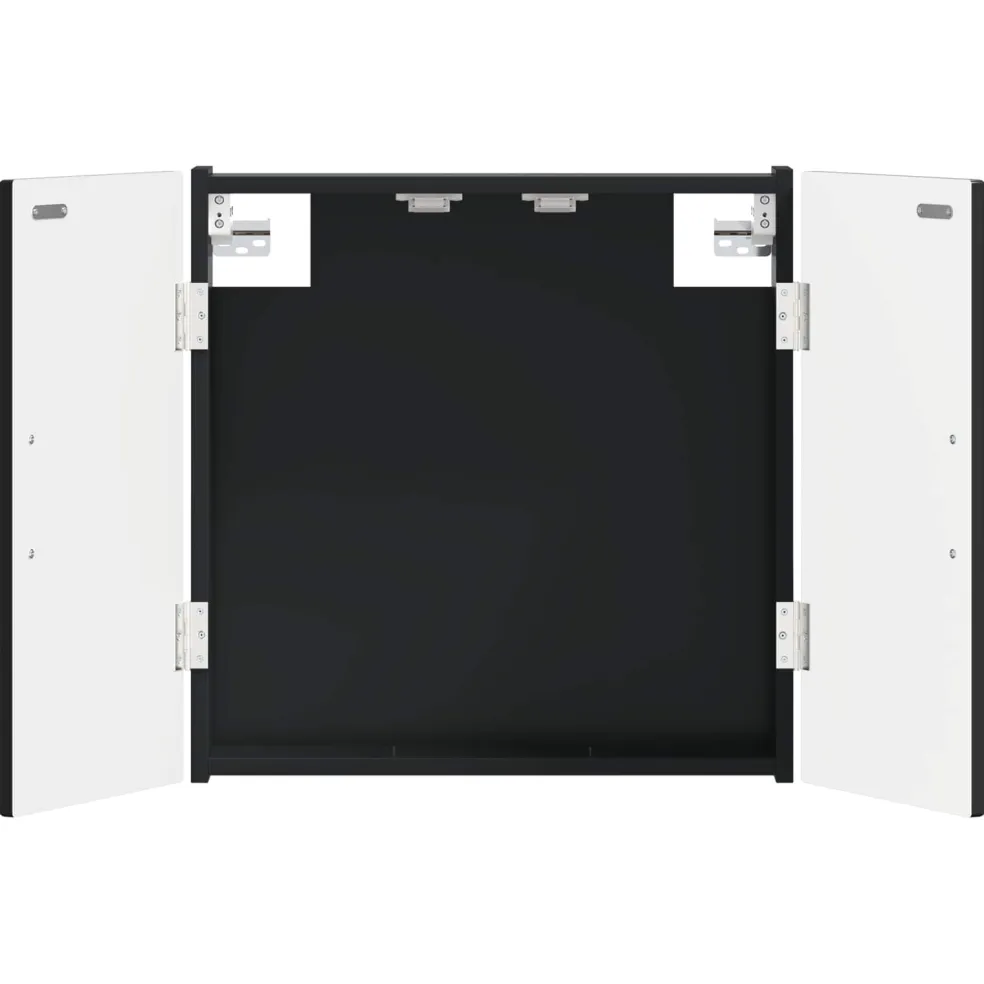 vidaXL Dartbord Kabinet HOORN Zwart 52,5 x 10,5 x 53,5 cm Bewerkt hout