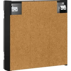 vidaXL Dartbord Kabinet HOORN Zwart 52,5 x 10,5 x 53,5 cm Bewerkt hout