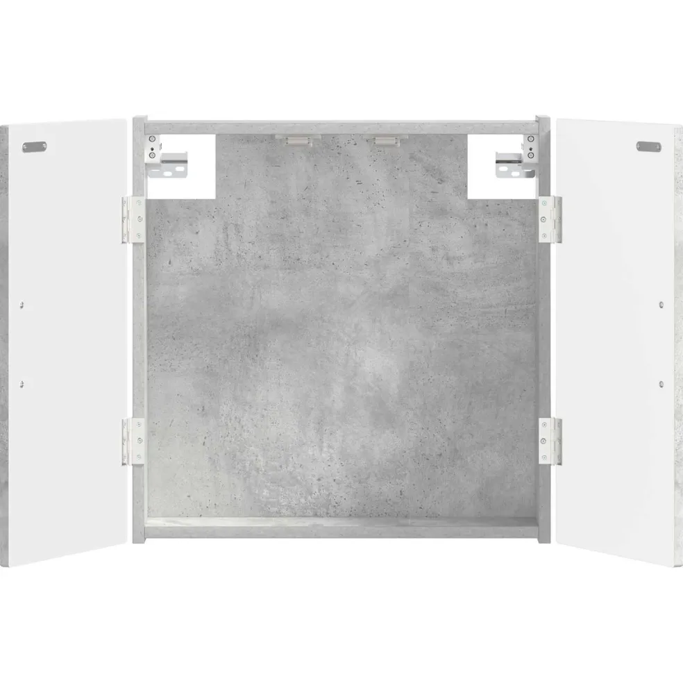 vidaXL Dartbord Kabinet HOORN Betongrijs 52,5 x 10,5 x 53,5 cm