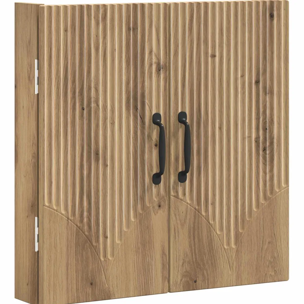 vidaXL Dartbord Kabinet HOORN Artisanaal eiken 52,5 x 10,5 x 53,5 cm