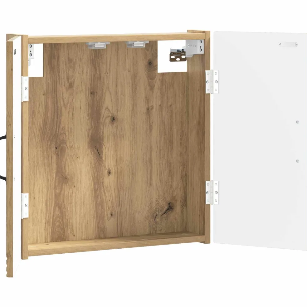 vidaXL Dartbord Kabinet HOORN Artisanaal eiken 52,5 x 10,5 x 53,5 cm