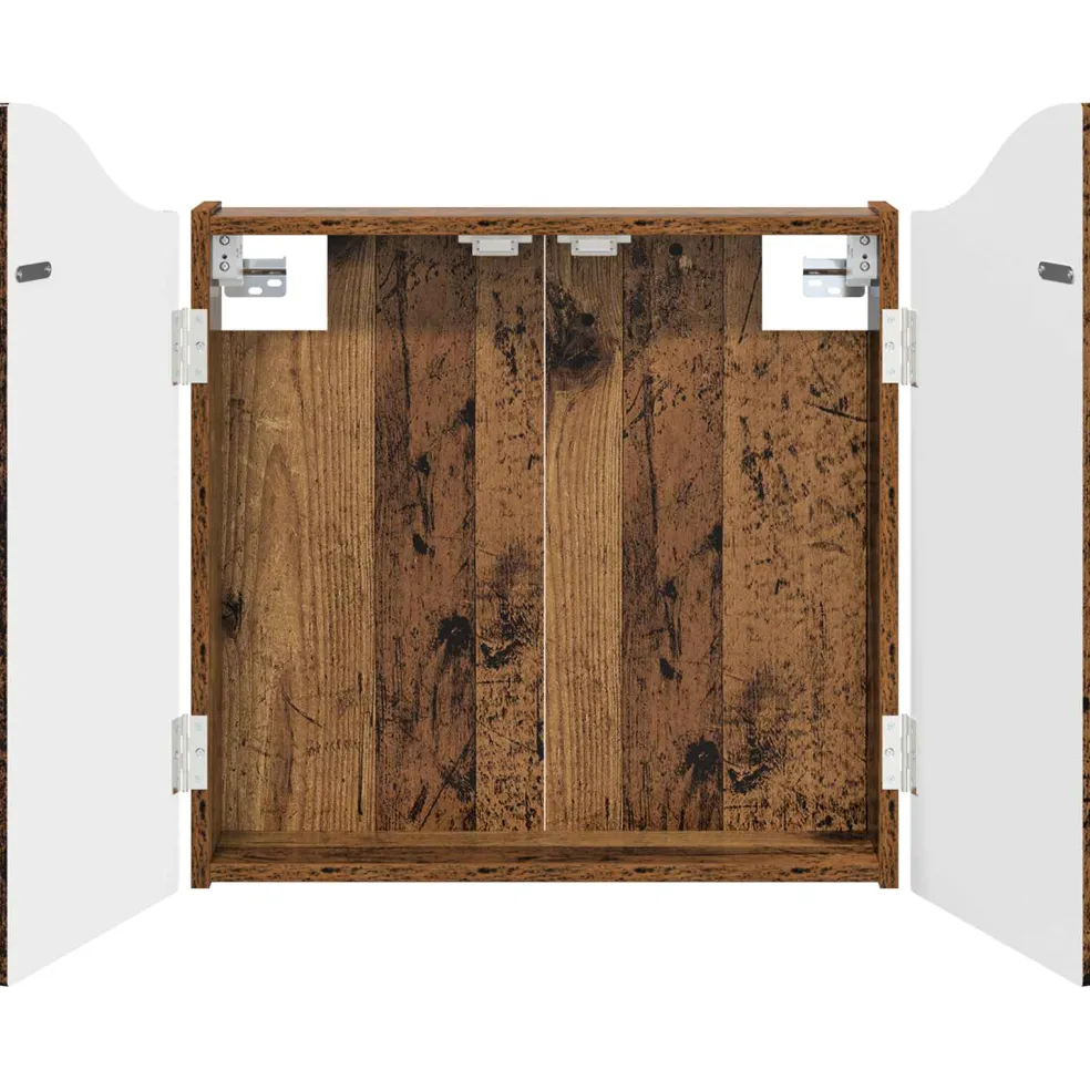 vidaXL Dartbord Kabinet Oud hout 56 x 12 x 63 cm Bewerkt hout