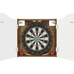 vidaXL Dartbord Kabinet Oud hout 56 x 12 x 63 cm Bewerkt hout