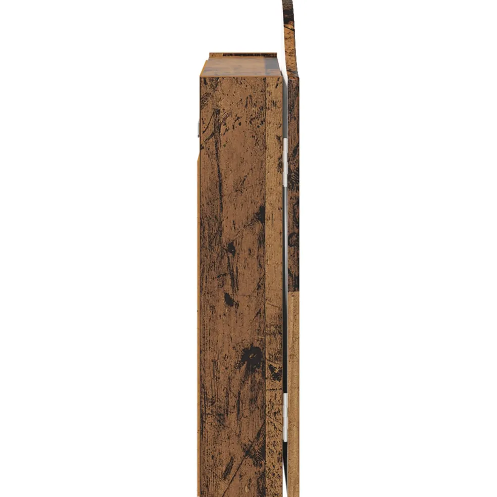 vidaXL Dartbord Kabinet Oud hout 56 x 12 x 63 cm Bewerkt hout