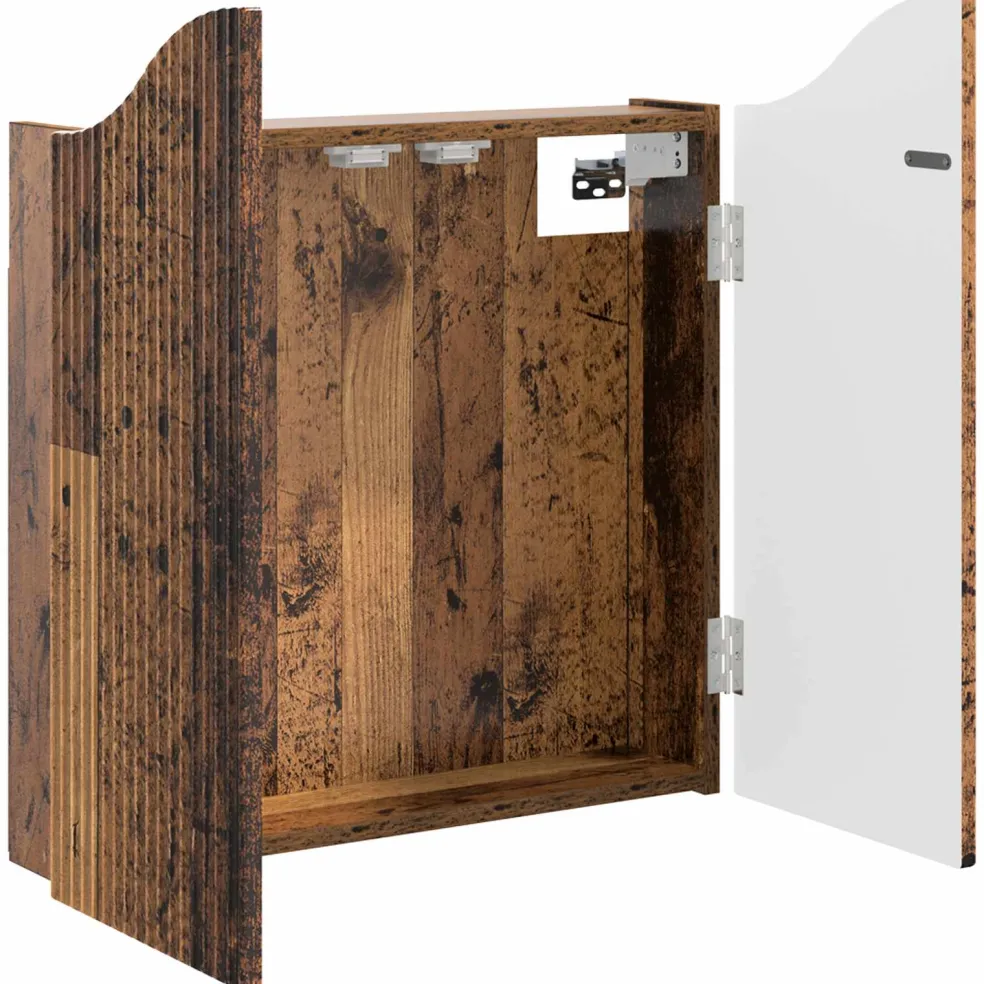 vidaXL Dartbord Kabinet Oud hout 56 x 12 x 63 cm Bewerkt hout