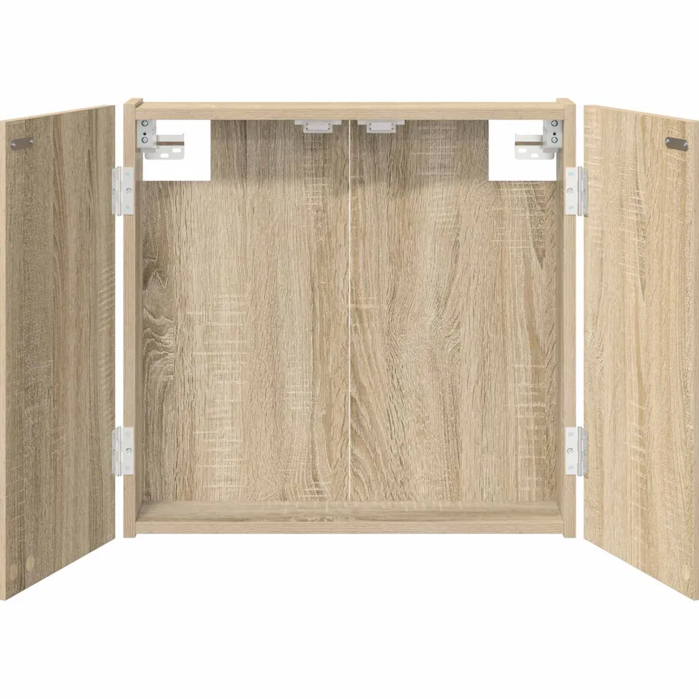 vidaXL Dartbord Kabinet Sonoma Eiken 56 x 12 x 53,5 cm Bewerkt hout