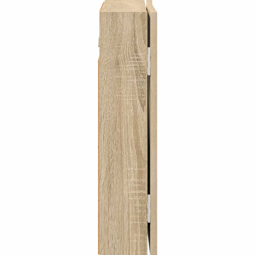 vidaXL Dartbord Kabinet Sonoma Eiken 56 x 12 x 53,5 cm Bewerkt hout