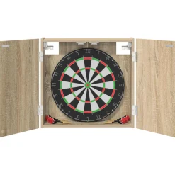 vidaXL Dartbord Kabinet Sonoma Eiken 56 x 12 x 53,5 cm Bewerkt hout