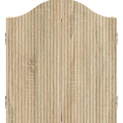 vidaXL Dartbord Kabinet Sonoma Eiken 56 x 12 x 63 cm Bewerkt hout